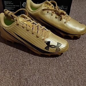 Under Armour UA Blue Select Jr Gold Soccer Cleats Size 6y Nib Nwt 6 Youth